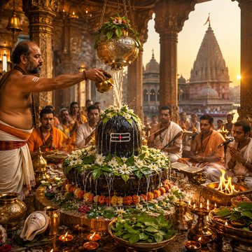 Sawan Special Rudrabhishek Puja – Offer Rudrabhishek to Lord Shiva in Kashi on the Final Sawan Monday (24 August 2026)
