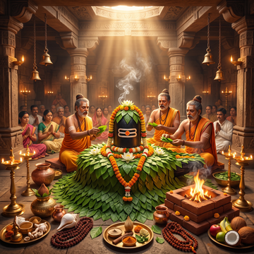 1,25,000 Bilvarchan Offering to Lord Shiva Puja in Kashi